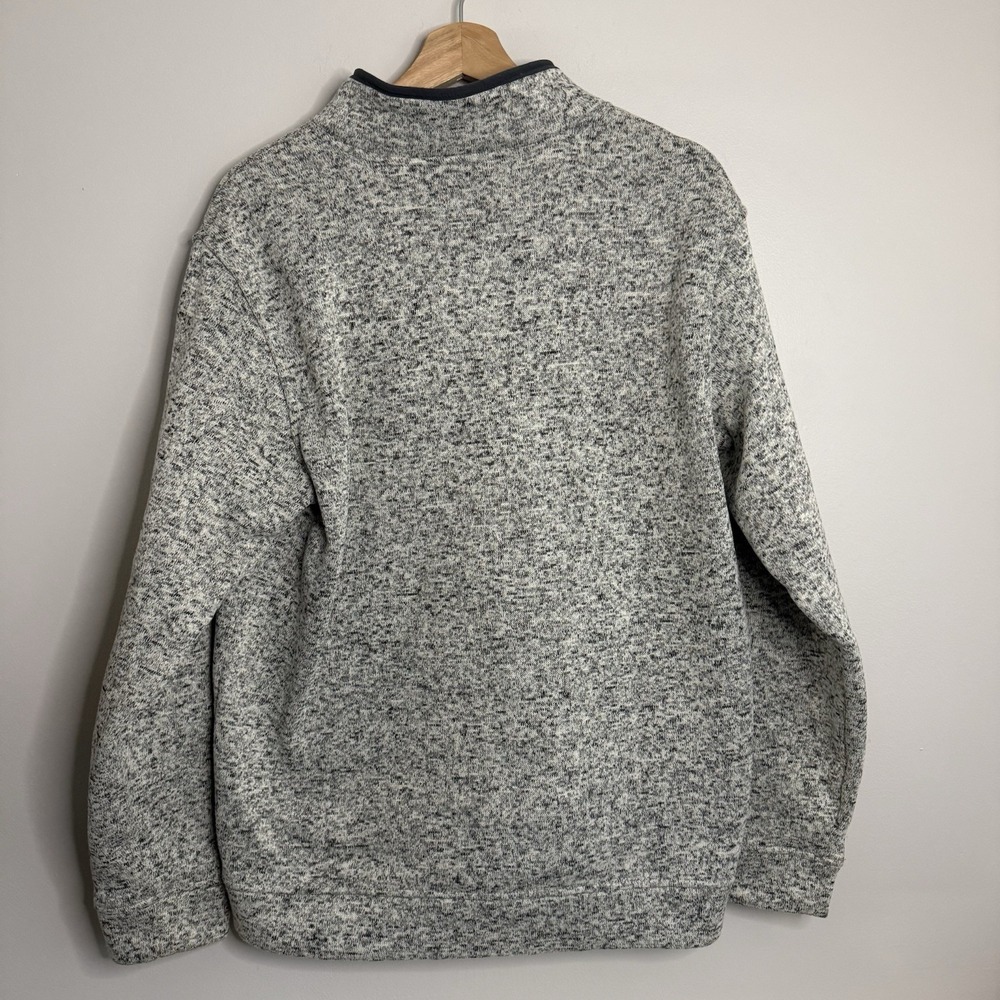 Eddie Bauer‎ Men's Size L Snap Pullover Radiator Fleece Jacket Heather Gray - Picture 6 of 8